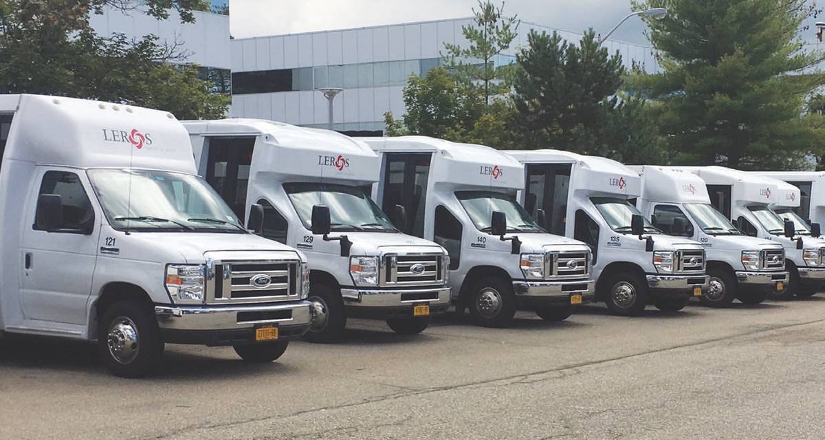 Fleet of Leros vehicles